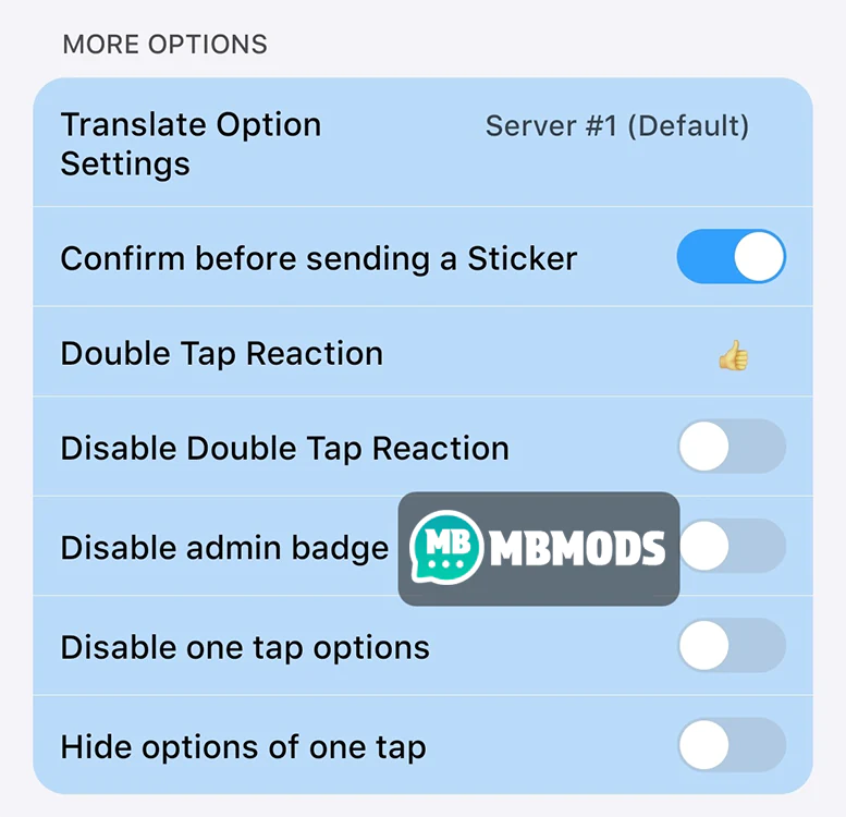 mbmods personalize conversation